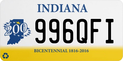 IN license plate 996QFI