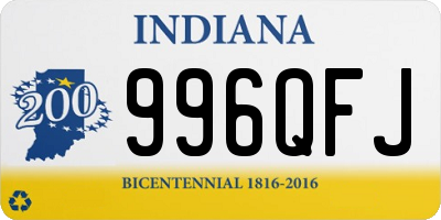 IN license plate 996QFJ