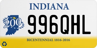 IN license plate 996QHL