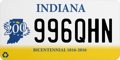 IN license plate 996QHN