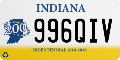 IN license plate 996QIV