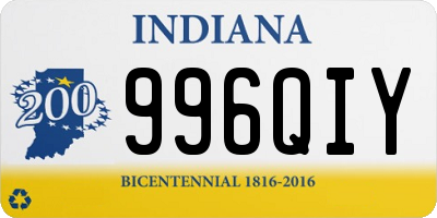 IN license plate 996QIY