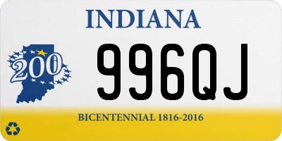 IN license plate 996QJ