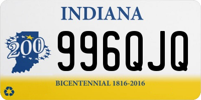 IN license plate 996QJQ