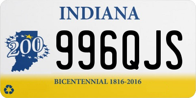 IN license plate 996QJS