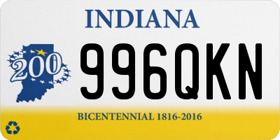 IN license plate 996QKN