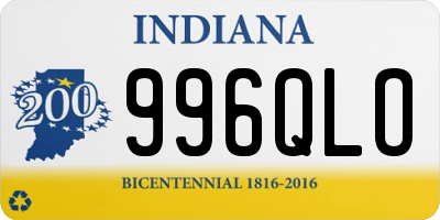 IN license plate 996QLO