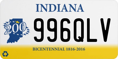 IN license plate 996QLV