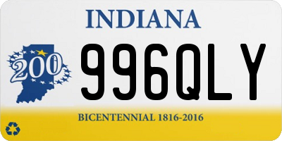 IN license plate 996QLY