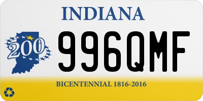 IN license plate 996QMF