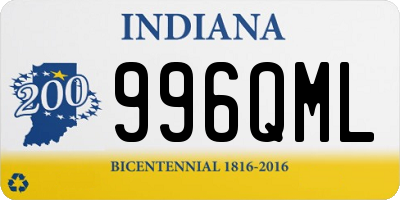 IN license plate 996QML