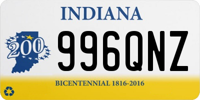 IN license plate 996QNZ