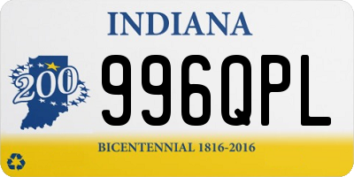 IN license plate 996QPL