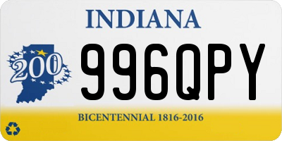 IN license plate 996QPY