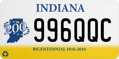 IN license plate 996QQC
