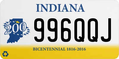 IN license plate 996QQJ