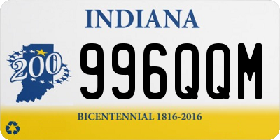 IN license plate 996QQM