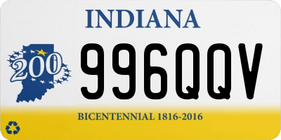 IN license plate 996QQV