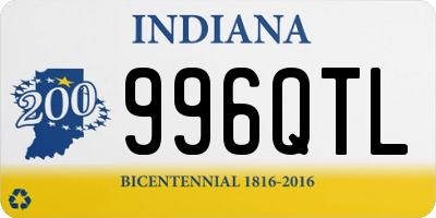 IN license plate 996QTL