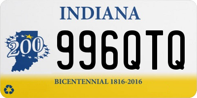 IN license plate 996QTQ