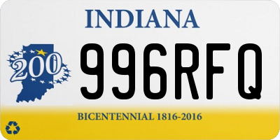 IN license plate 996RFQ