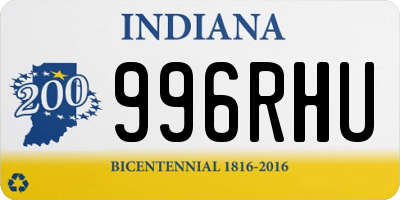IN license plate 996RHU
