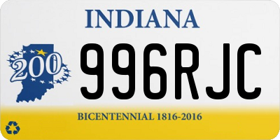 IN license plate 996RJC