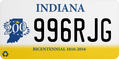 IN license plate 996RJG