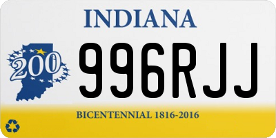 IN license plate 996RJJ