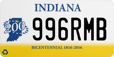 IN license plate 996RMB