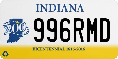 IN license plate 996RMD