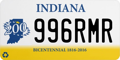 IN license plate 996RMR