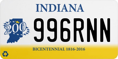 IN license plate 996RNN