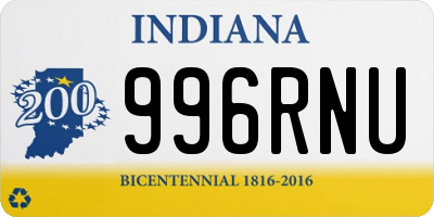 IN license plate 996RNU