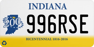 IN license plate 996RSE