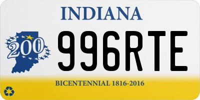 IN license plate 996RTE