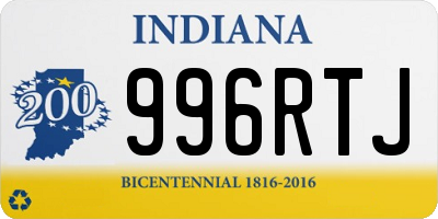 IN license plate 996RTJ