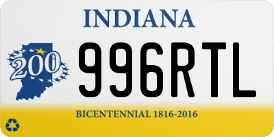 IN license plate 996RTL