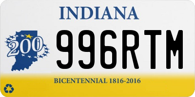 IN license plate 996RTM