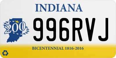 IN license plate 996RVJ