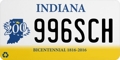 IN license plate 996SCH