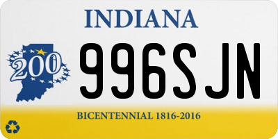 IN license plate 996SJN