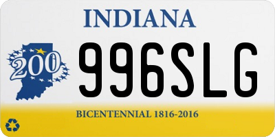 IN license plate 996SLG