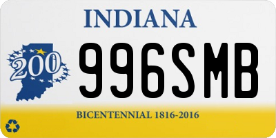 IN license plate 996SMB