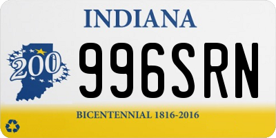 IN license plate 996SRN