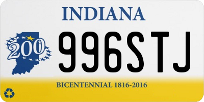 IN license plate 996STJ