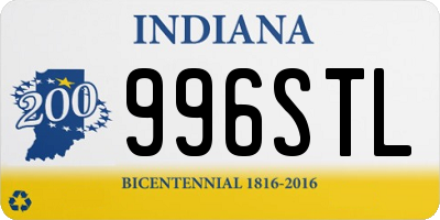 IN license plate 996STL