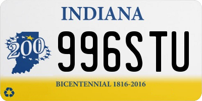 IN license plate 996STU