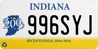 IN license plate 996SYJ