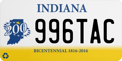 IN license plate 996TAC